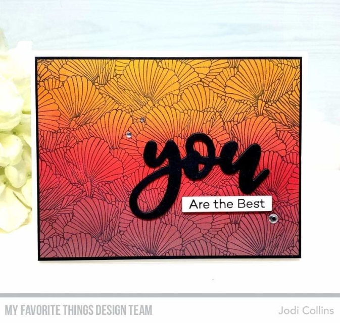 My Favourite Things Coral Flair Hintergrund Background Stamp