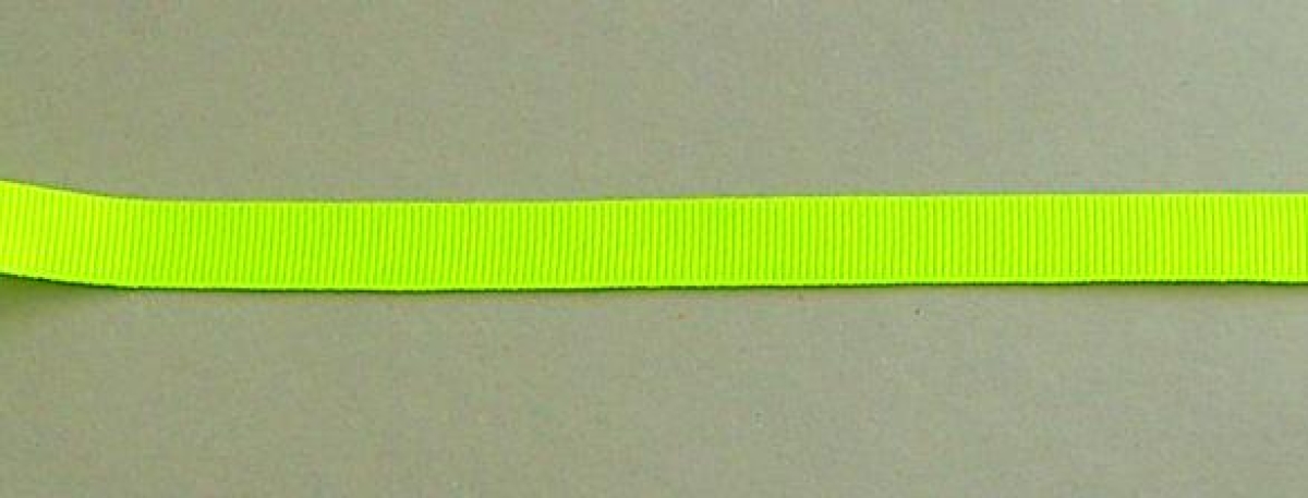 Ripsband 10 mm pro Meter neon grün