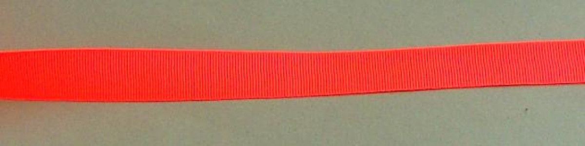 Ripsband 16 mm pro Meter neon rot