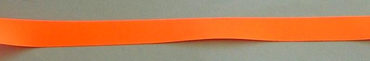 Satinband 16 mm breit pro Meter neon orange