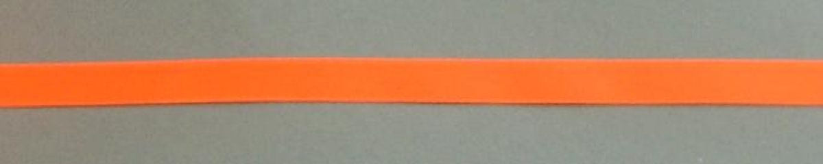 Satinband 10 mm breit pro Meter neon orange