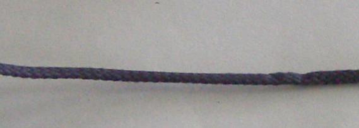 Geflochtene Baumwollkordel pro Meter 4 mm schwarz
