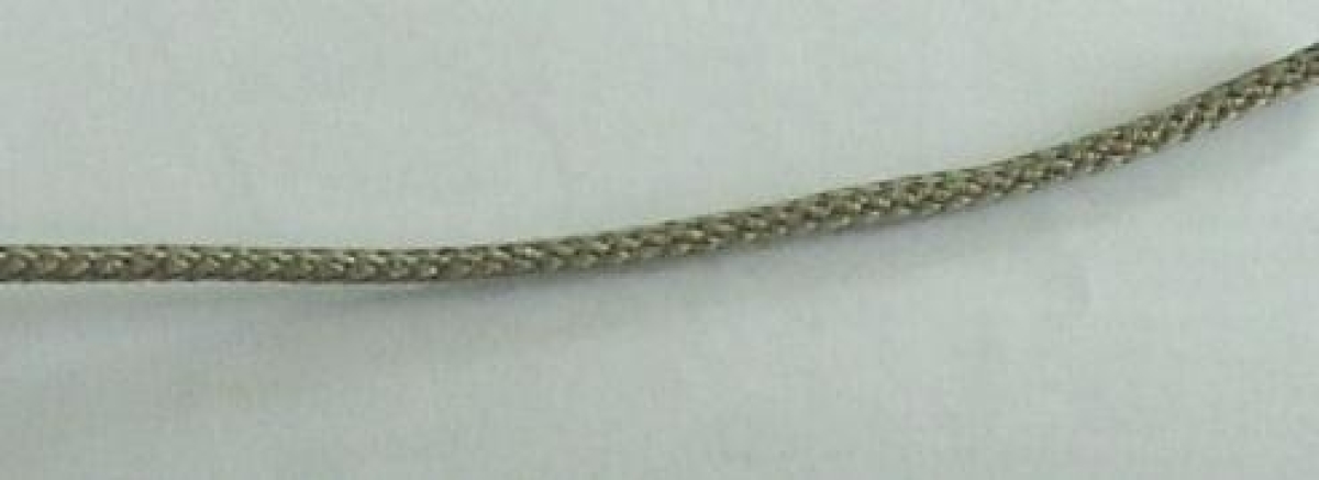 Geflochtene Baumwollkordel pro Meter 4 mm taupe