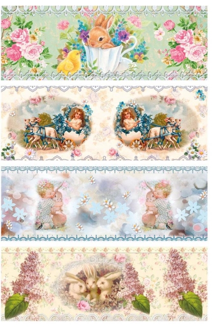 Schrumpfbanderolen Ostern I für Eier 8 x 5,5 cm