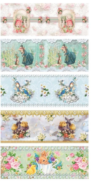Schrumpfbanderolen Ostern II für Eier 6 x 4 cm
