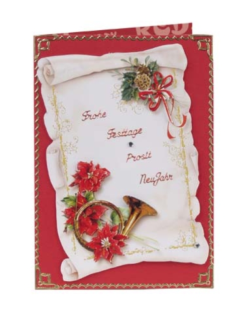 Bastelset in Buchform Weihnachten traditionell