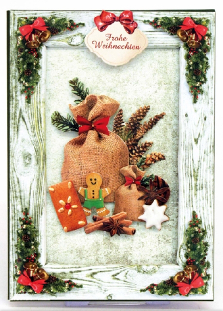 Bastelmappe Bilderrahmenkarten Weihnachten II