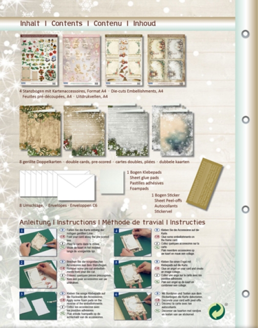 Bastelmappe Weihnachtskarten mit Accessoires
