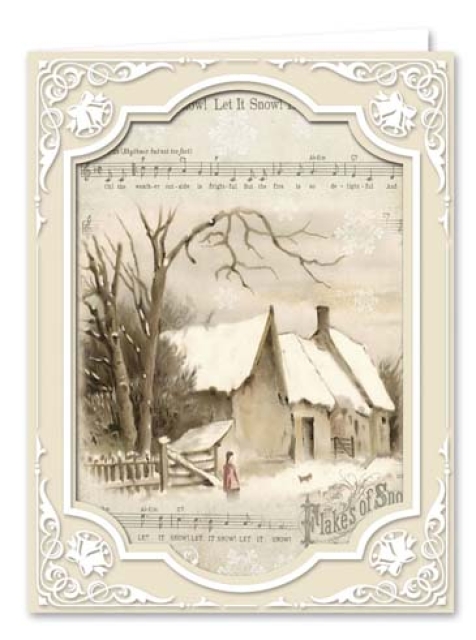 Bastelmappe Nostalgische Weihnachtskarten