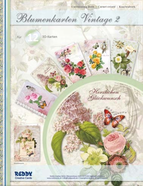 Bastelmappe Blumen Vintage 2
