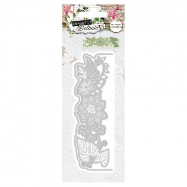 Metallschablone ROMANTIC Botanic 132 x 44 mm 2-teilig