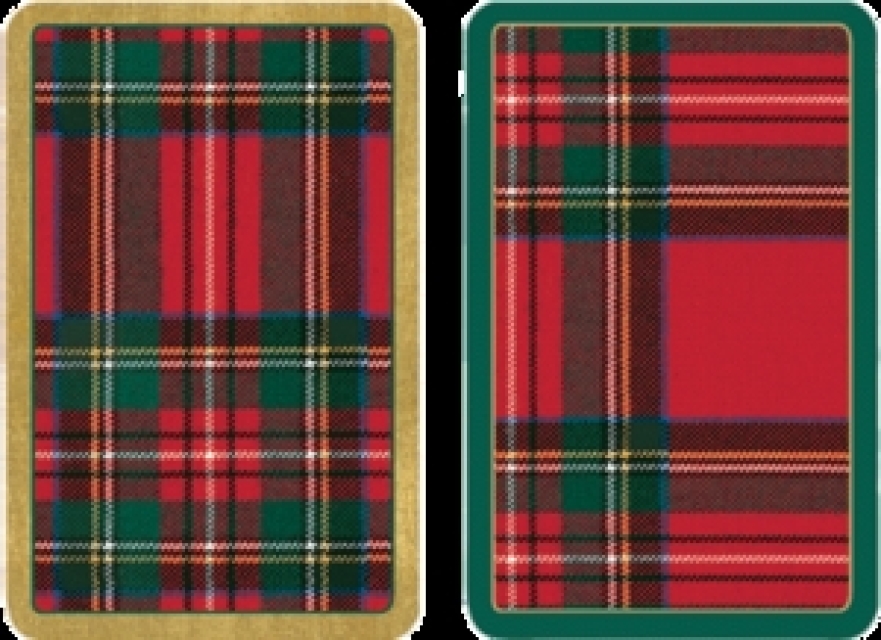 Caspari Bridge Spielkarten Motiv Plaid