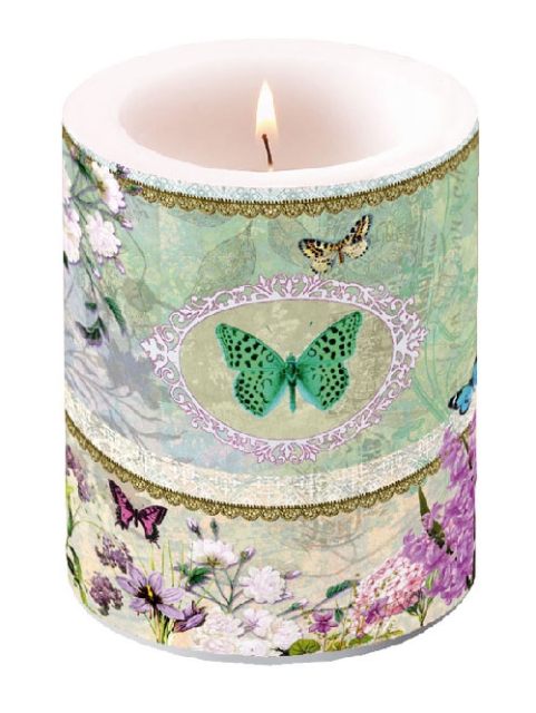 Ambiente Kerze Butterfly Medaillon 8 x 7 cm