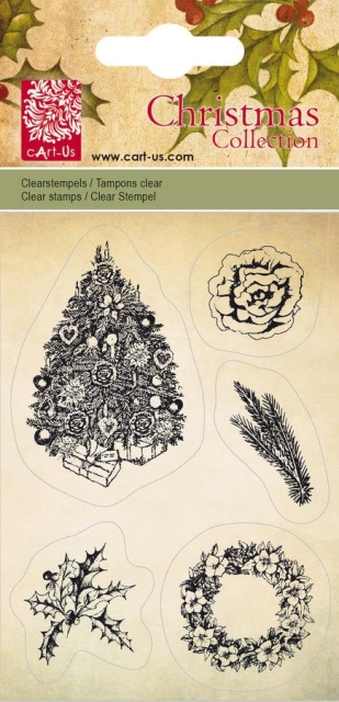cArt-Us Clearstamp Xmas Weihnachtsbaum / -kranz