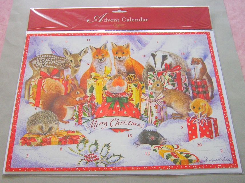 Caspari Adventskalender Karte "Animals"