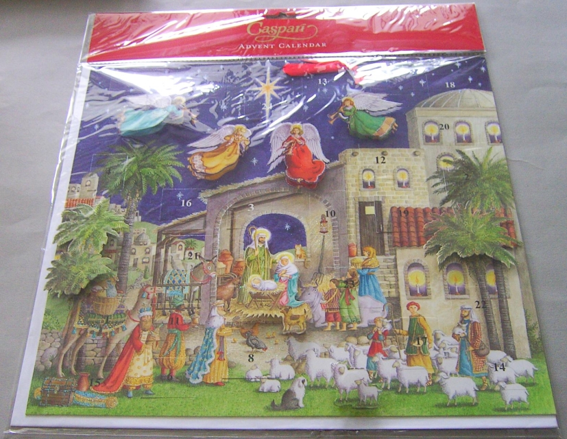 Caspari 3D Adventskalender "Nativity"