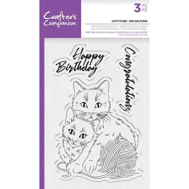 Crafter's Companion Clear Stamp Cattitude