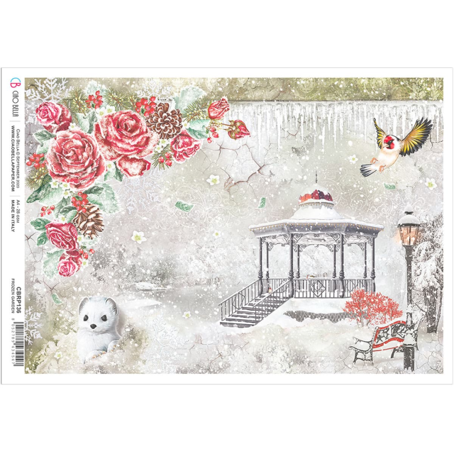 Ciao Bella Rice Paper A4 Frozen Garden