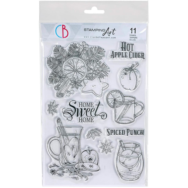 Ciao Bella Clear Stamp Set Hot Apple Cider