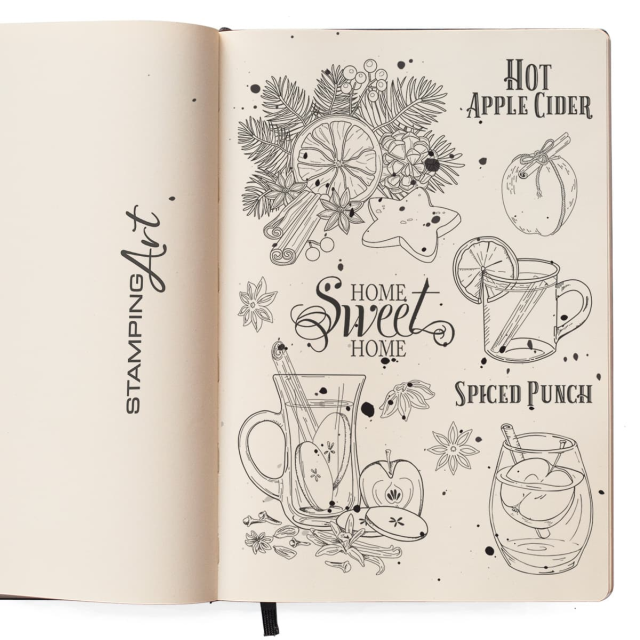 Ciao Bella Clear Stamp Set Hot Apple Cider