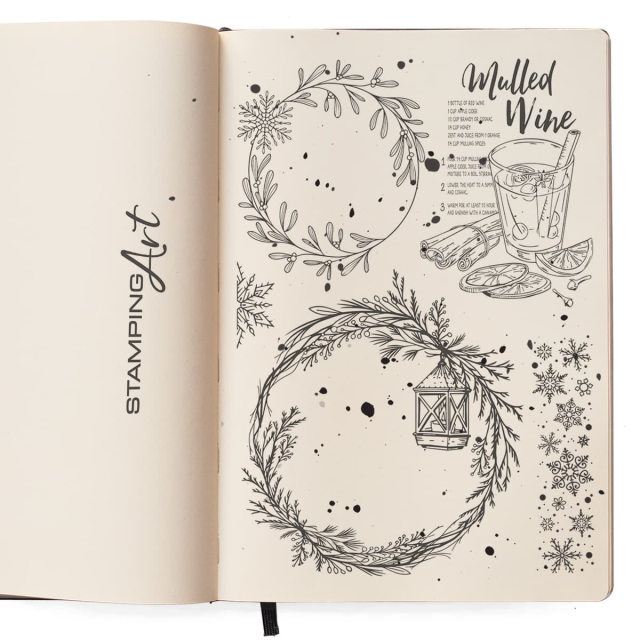 Ciao Bella Clear Stamp Set Wreaths & Mulled Wine