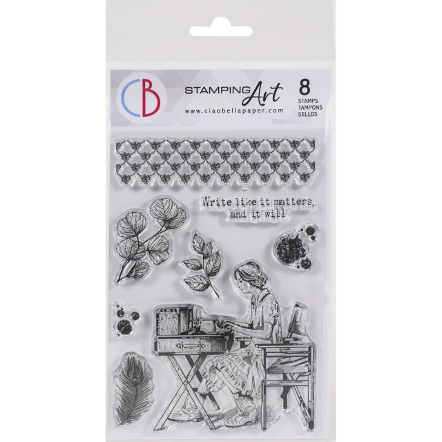 Ciao Bella Clear Stamp Set Write Like it Matters