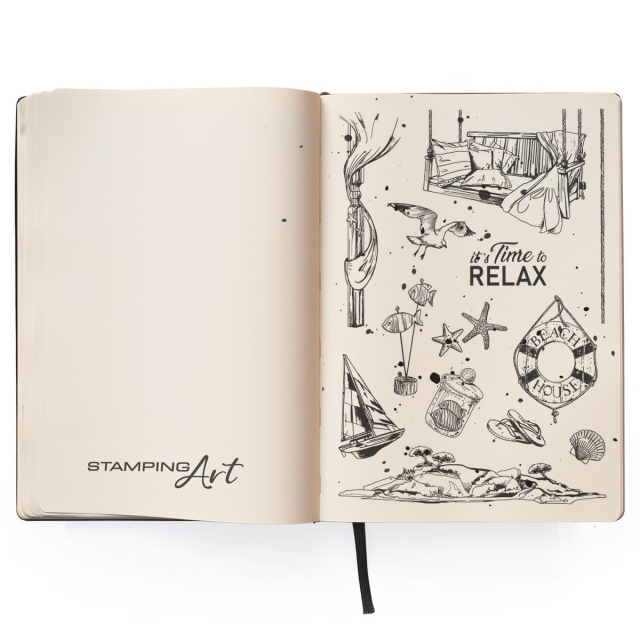 Ciao Bella Clear Stamp Set It's Time to Relax