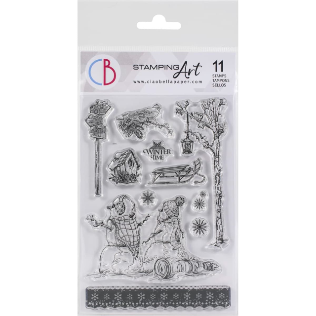 Ciao Bella Clear Stamp Set Winter Time