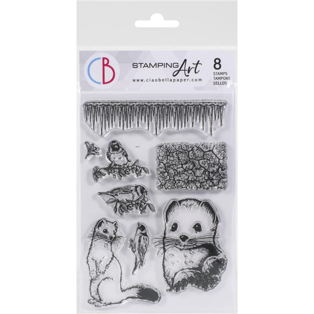 Ciao Bella Clear Stamp Set Emine & Goldfinch
