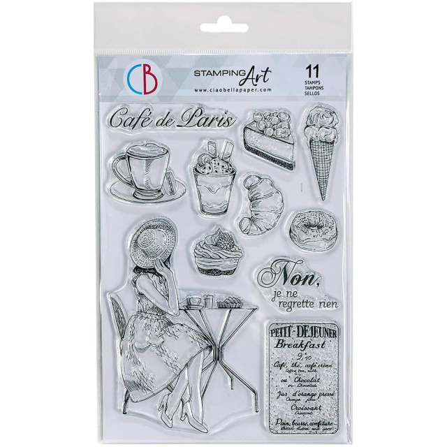 Ciao Bella Clear Stamp Set La Boulangerie