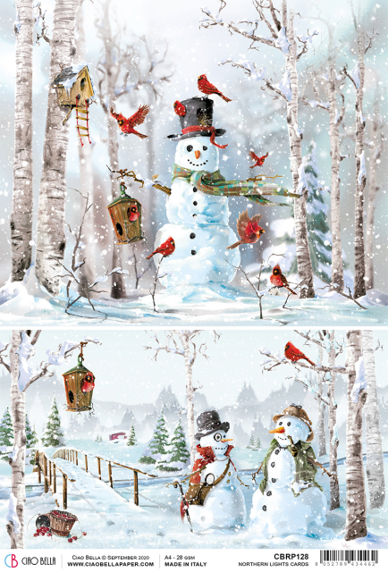 Ciao Bella Rice Paper A4 Northern Lights Cards