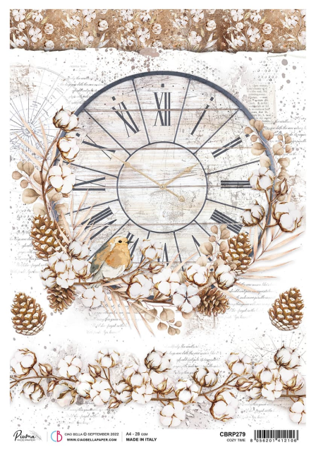 Ciao Bella Rice Paper A4 Cozy Time