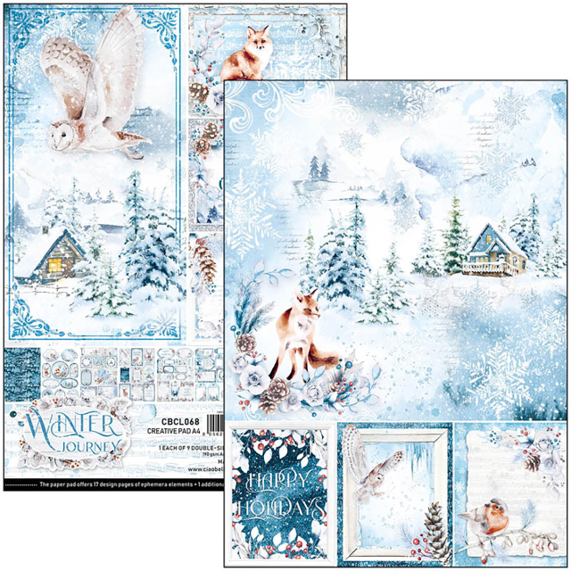 Ciao Bella Creative Pad A4 Winter Journey