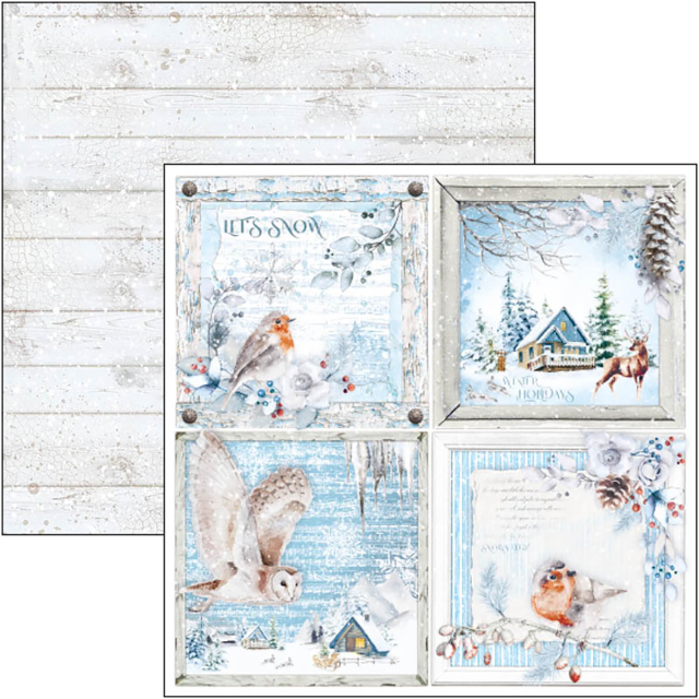 Ciao Bella 8 x 8 Inch Paper PAd Winter Journey