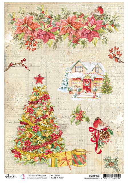 Ciao Bella Rice Paper A4 Decorat Hallways
