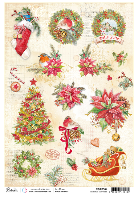 Ciao Bella Rice Paper A4 Seasonal Surprises
