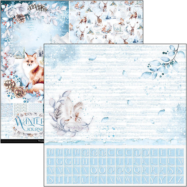 Ciao Bella 12 x 12 Inch Pad Winter Journey Patterns