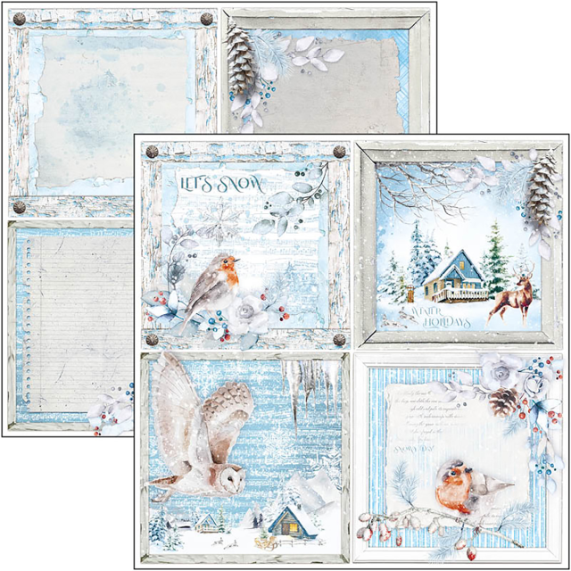 Ciao Bella 12 x 12 Inch Pad Winter Journey Patterns