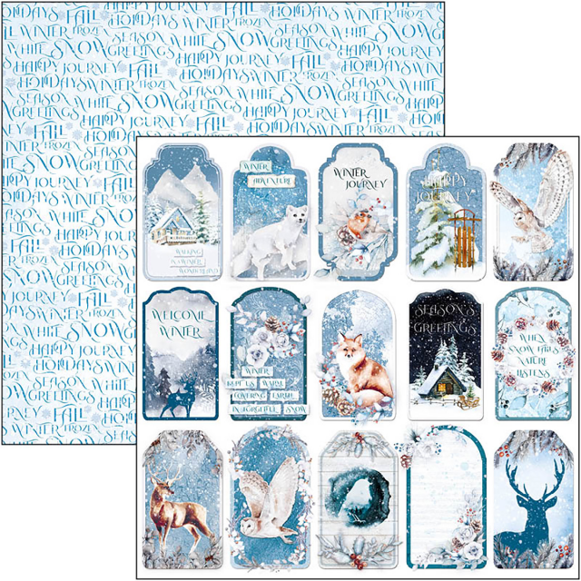 Ciao Bella 12 x 12 Inch Pad Winter Journey Patterns