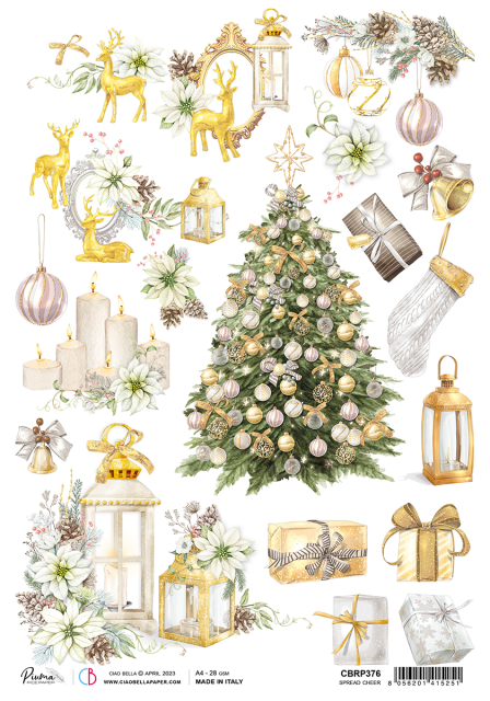 Ciao Bella Rice Paper A4 Spread Cheer