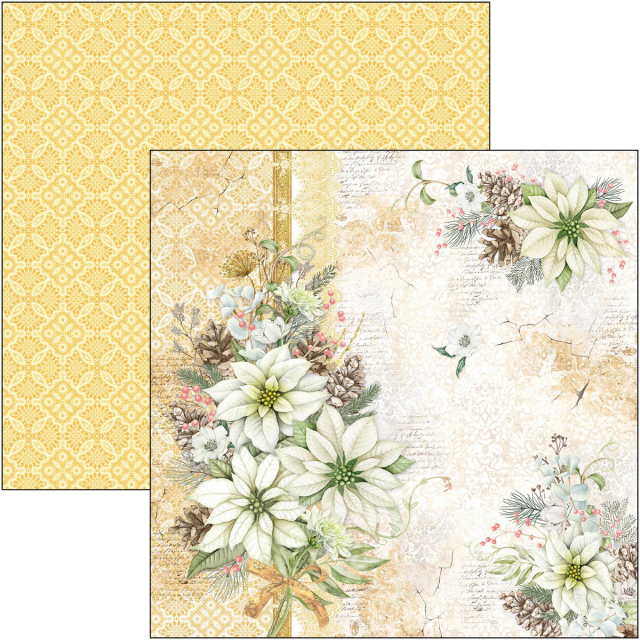 Ciao Bella 12 x 12 Inch Paper Pad Sparkling Christmas