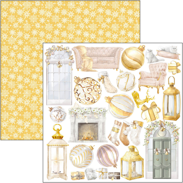 Ciao Bella 12 x 12 Inch Paper Pad Sparkling Christmas