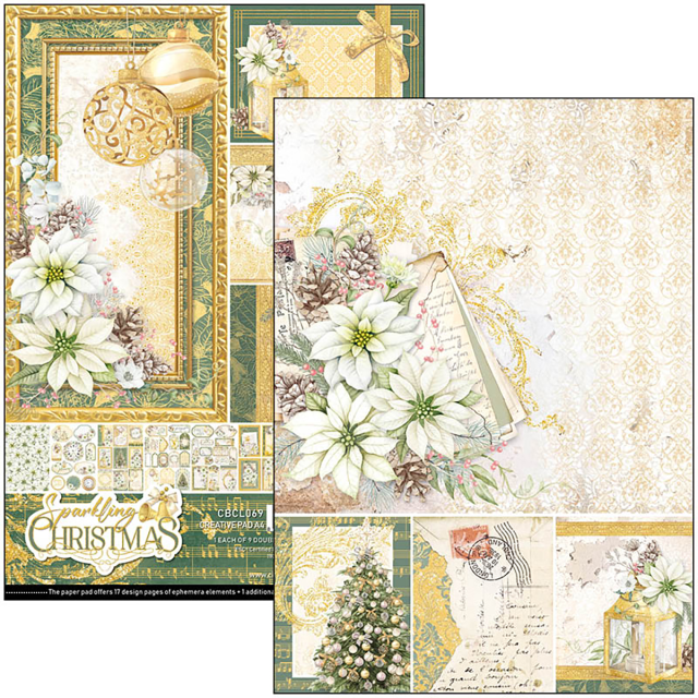 Ciao Bella Creative Pad A4 Sparkling Christmas