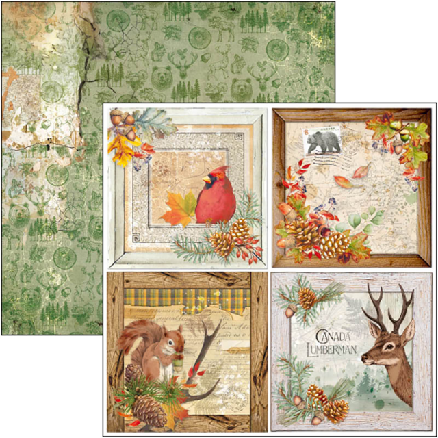 Ciao Bella 8 x 8 Inch Paper Pad Into the Wild