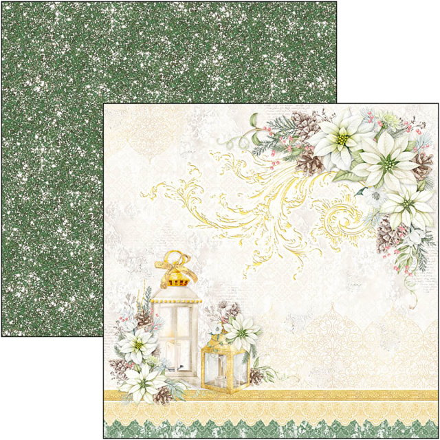 Ciao Bella 8 x 8 Inch Paper Pad Sparkling Christmas