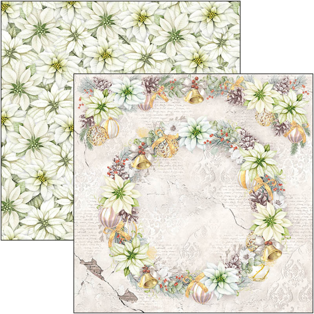 Ciao Bella 8 x 8 Inch Paper Pad Sparkling Christmas