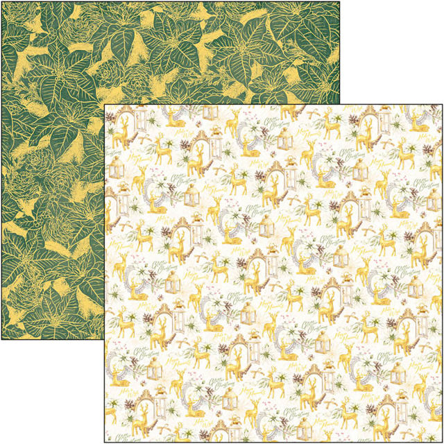 Ciao Bella 8 x 8 Inch Paper Pad Sparkling Christmas