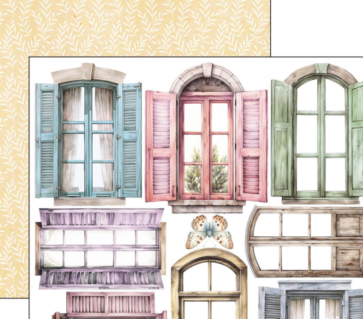 Ciao Bella Flower Shop Fussy Cut  Pad 6 x 6 Inch