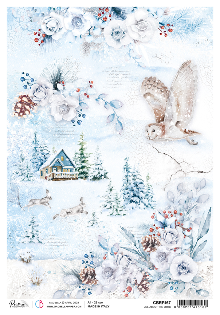 Ciao Bella Rice Paper A4 All About the Arctic