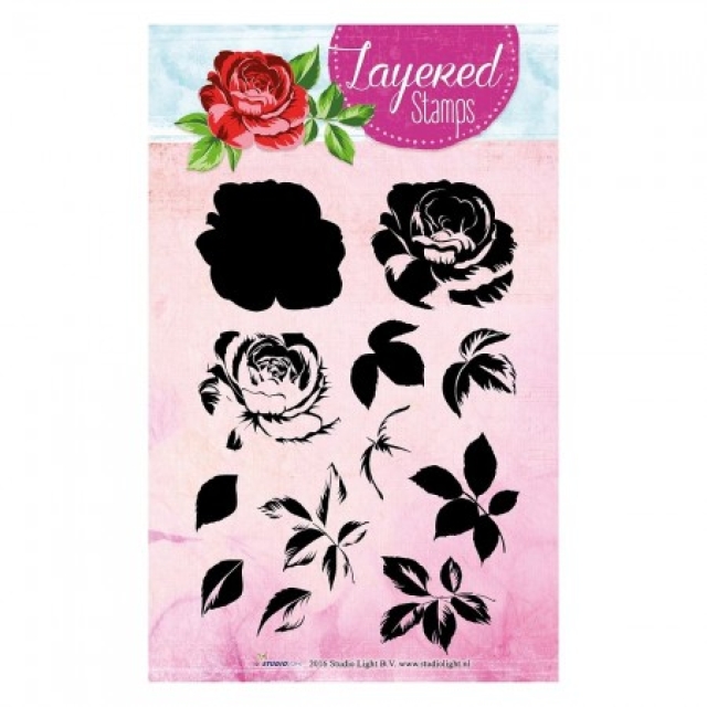 Stempel Clear LS 2D Rose A6